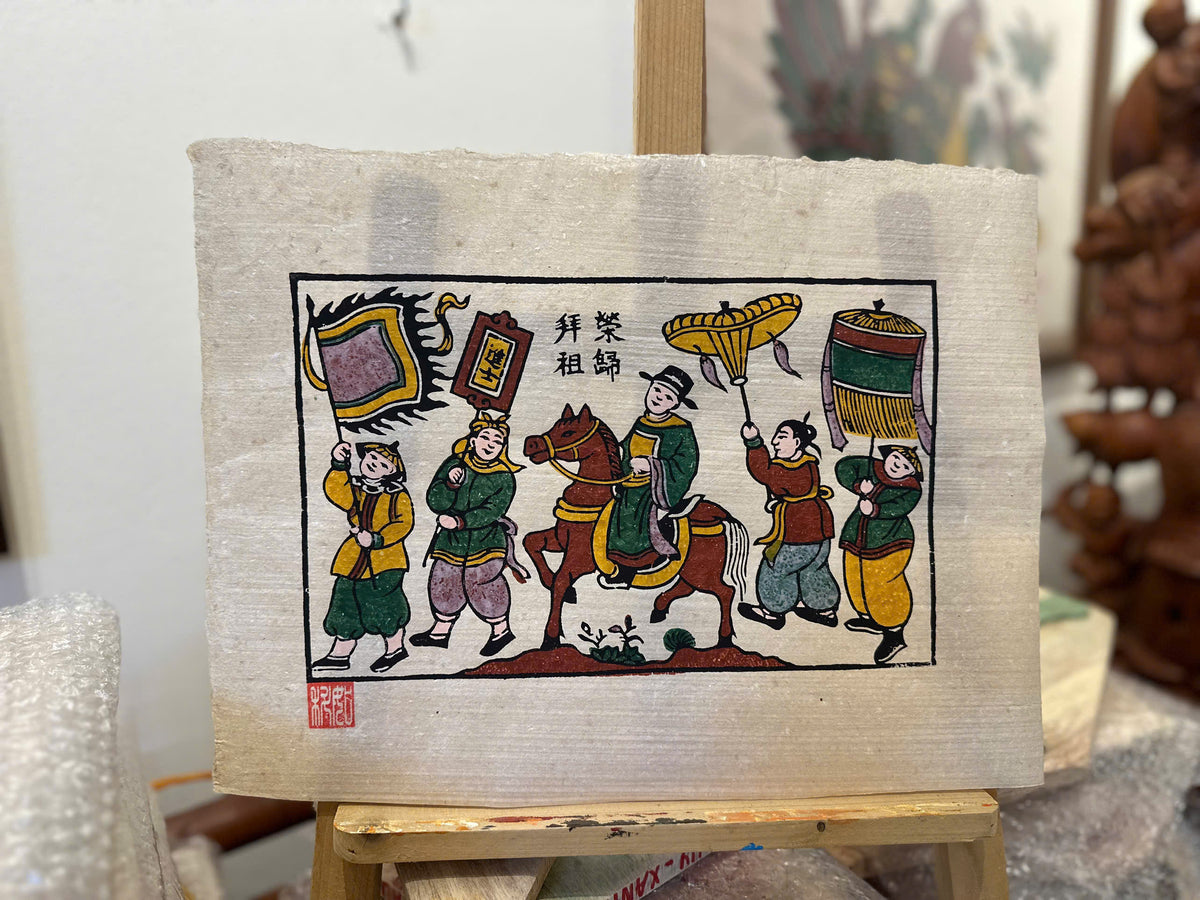Vinh Quy Bai To – El regreso a casa con honores | Arte folclórico tradicional de Dong Ho