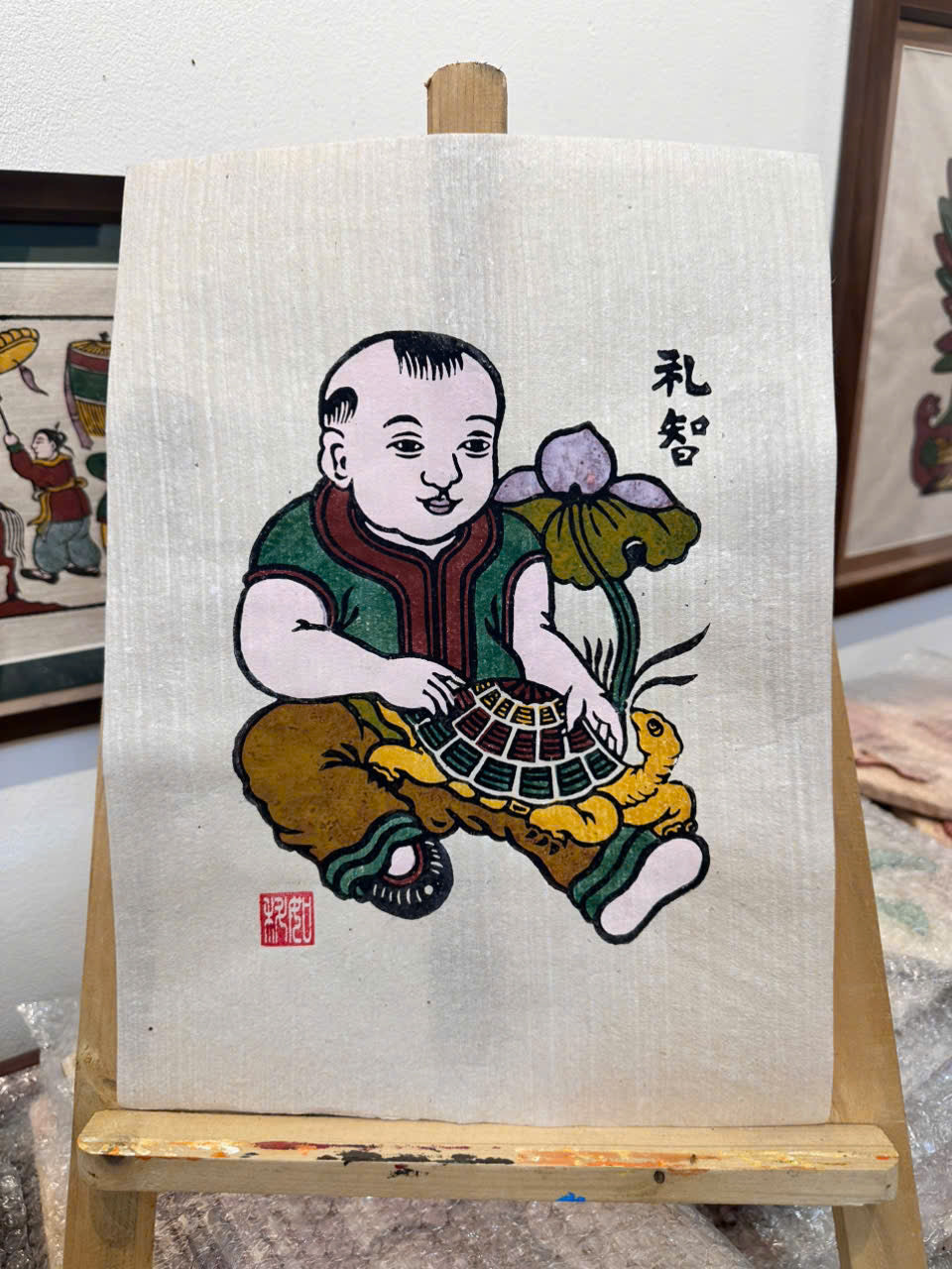 Le Tri – Cortesía y Sabiduría | Arte popular tradicional Dong Ho