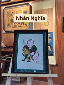 Nhan Nghia – Benevolencia y Rectitud | Arte popular tradicional de Dong Ho