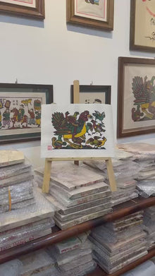 Dan Ga Me Con – Gallina con sus polluelos | Arte folclórico tradicional Dong Ho